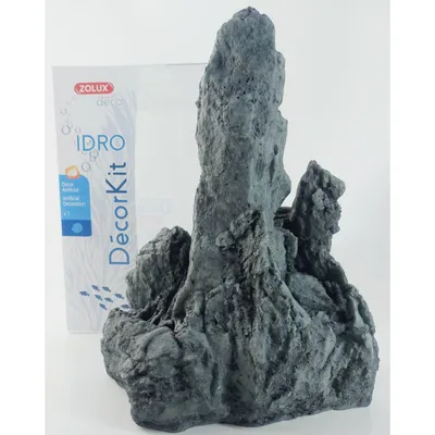 Décor. kit Idro black stone N3 dimension 17.5 x 15 x Hauteur 27 cm pour aqu