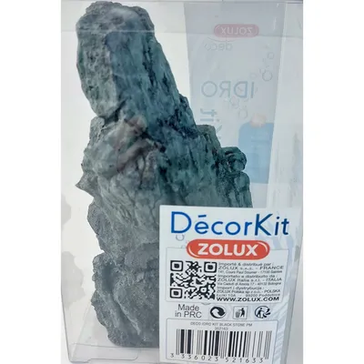 Décor. kit Idro black stone N1 dimension 11 x 7.5 x Hauteur 17 cm pour aqua