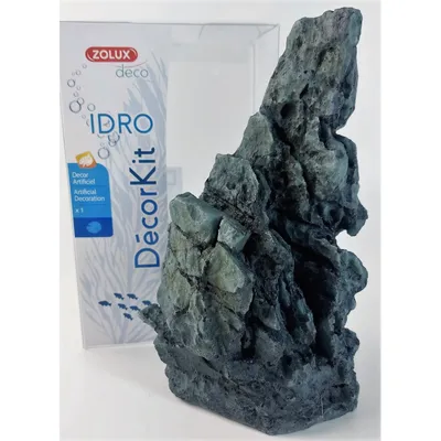 Décor. kit Idro black stone N1 dimension 11 x 7.5 x Hauteur 17 cm pour aqua