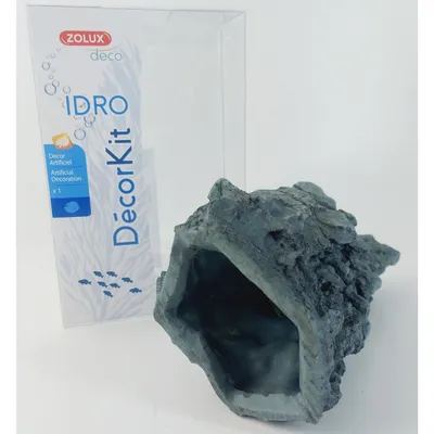 Décor. kit Idro black stone N1 dimension 11 x 7.5 x Hauteur 17 cm pour aqua