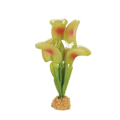 Plante carnivore artificielle, décoration aquarium, H 21 cm