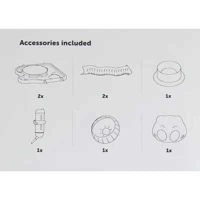 FLAMINGO Cage pour hamsters Binky 45x30x44,5 cm