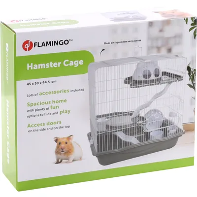 FLAMINGO Cage pour hamsters Binky 45x30x44,5 cm