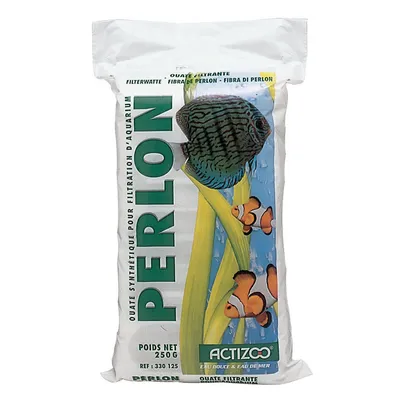 Ouate synthétique PERLON pour filtration d'aquarium sac de 250 g