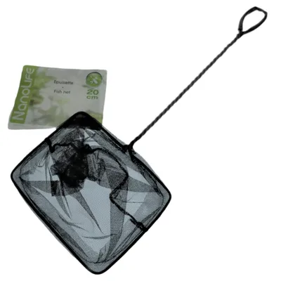 Epuisette filet aquarium , maille moyenne, 20 cm x 16
