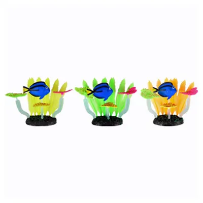 1 Décoration Aquarium fluo poisson 14 x 5 x 9 cm