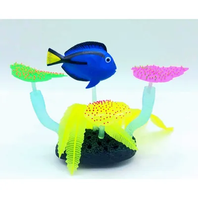 1 Décoration Aquarium fluo poisson 14 x 5 x 9 cm