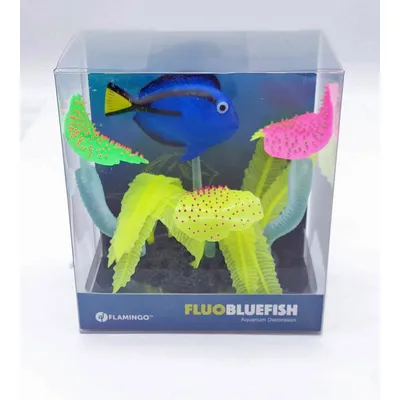 1 Décoration Aquarium fluo poisson 14 x 5 x 9 cm