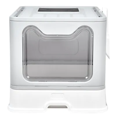 Maison de toilette Bingopaw XXL pour chat Bac à litière avec Pelle