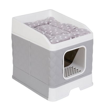 Maison de toilette Bingopaw XXL pour chat Bac à Litière avec Pelle