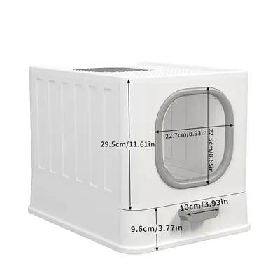 Maison de toilette Bingopaw XXL pour chat Bac à Litière