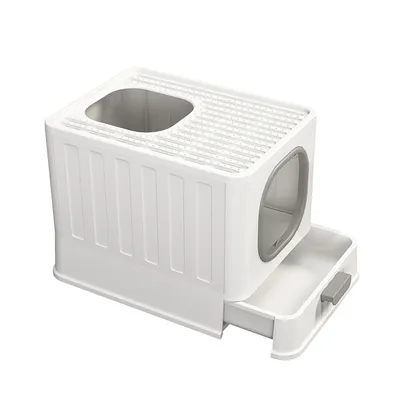 Maison de toilette Bingopaw XXL pour chat Bac à Litière