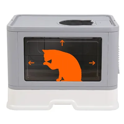 Maison de toilette Bingopaw XXL pour chat Bac à litière avec Pelle Maison de toilette Bingopaw XXL pour chat Bac à litière avec Pelle