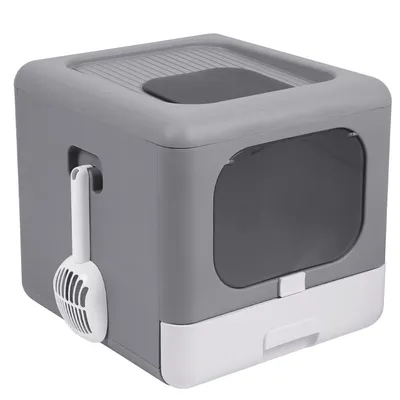 Maison de toilette Bingopaw XXL pour chat Bac à Litière Fermée