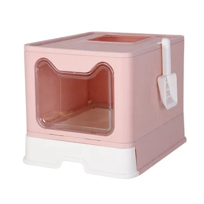 Maison de toilette Bingopaw XXL pour chat Bac à Litière Fermée