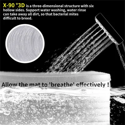 Coussin Pliable BINGOPAW Housse en Cuir  avec Matelas Anti Stress