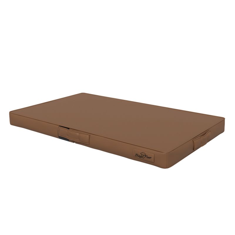 Coussin Pliable BINGOPAW Housse en Cuir  avec Matelas Anti Stress
