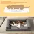 BINGOPAW Panier pour Chien Coussin en Cuir Tapis Matelas Gris