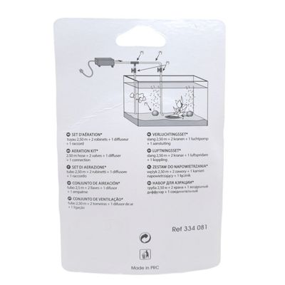 Kit aération tuyau 2.5 mètre, robinet, diffuseur