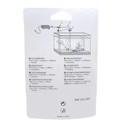 Kit aération tuyau 2.5 mètre, robinet, diffuseur