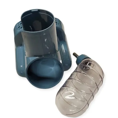 Gourde et gamelle pour rongeurs avec cachette