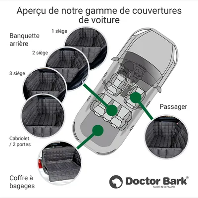 Doctor Bark Housse de siège auto 3 places