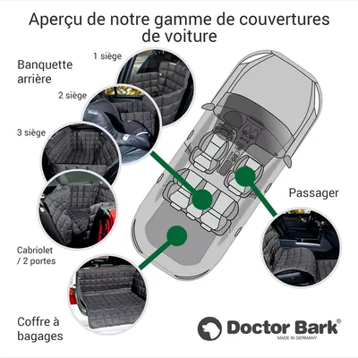 Doctor Bark Housse de siège auto 3 places