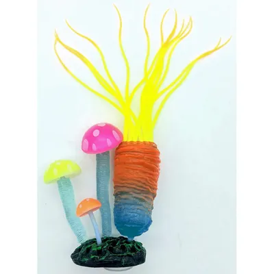 Décoration Aquarium Fluo Anémone et poisson