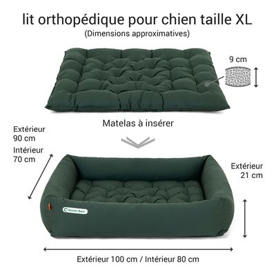 Doctor Bark Lit pour chien orthopédique