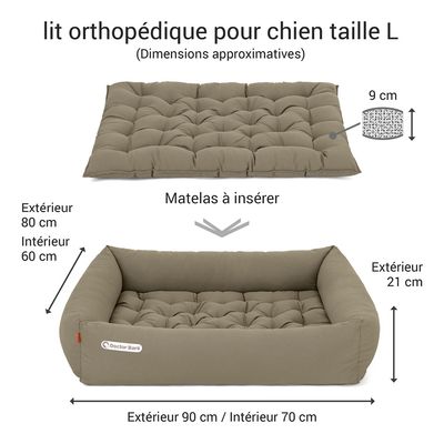 Doctor Bark Lit pour chien orthopédique