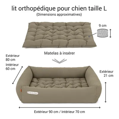 Doctor Bark Lit pour chien orthopédique