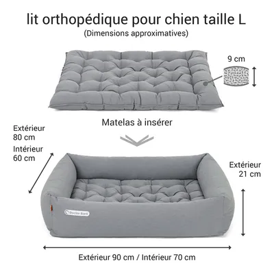 Doctor Bark Lit pour chien orthopédique Doctor Bark Lit pour chien orthopédique
