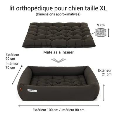 Doctor Bark Lit pour chien orthopédique Doctor Bark Lit pour chien orthopédique