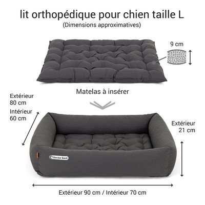 Doctor Bark Lit pour chien orthopédique