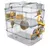 Cage Duo rody3. couleur Banane taille 41 x 27 x H40.5 cm pour rongeur
