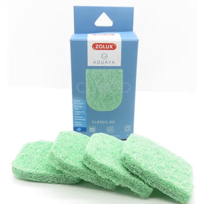 zolux - Filtre pour pompe classic 80, filtre CO 80 D mousse phosphate x 4.