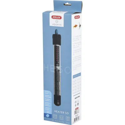 Chauffage d'aquarium heater 50 zolux 50 w 23 cm