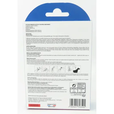 Francodex - 2 Pipettes Fipromedic 268 mg antiparasitaire Pour Chiens de 20