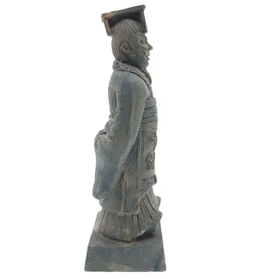 Statuette guerrier chinois Qin 3 L, hauteur 14.5 cm, décoration aquarium