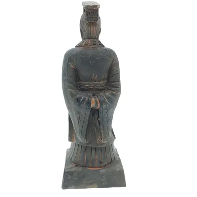 Statuette guerrier chinois Qin 3 L, hauteur 14.5 cm, décoration aquarium