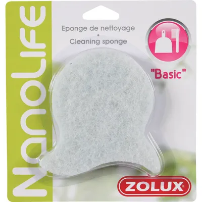 Eponge de nettoyage Basic pour aquarium couleur blanche
