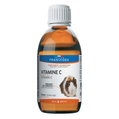 Vitamine C liquide pour cobaye (cochon d'Inde), à diluer dans l'eau, 250 ml 1 Article