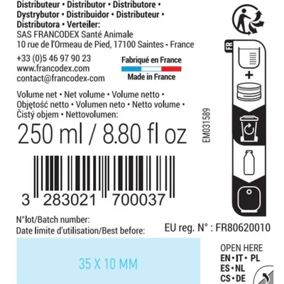 Vitamine C pour cobaye 250 ml