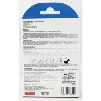 Francodex - 4 Pipettes Fipromedic 268 mg antiparasitaire Pour Chiens de 20