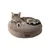 MaxCor Coussin Rond à Mémoire de Forme Réversible Chat - Petit(s)Anthracite