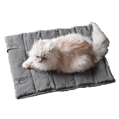 Maxcor Tapis Rectangulaire Chat - Réversible été/hiver - Petit Anthracite
