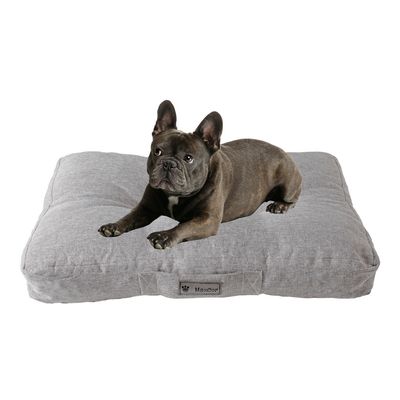 MaxCor Coussin Rectangulaire à Mémoire de Forme pour Chien - Grand Beige