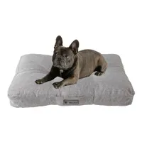 MaxCor Coussin Rectangulaire à Mémoire de Forme pour Chien - Moyen Gris