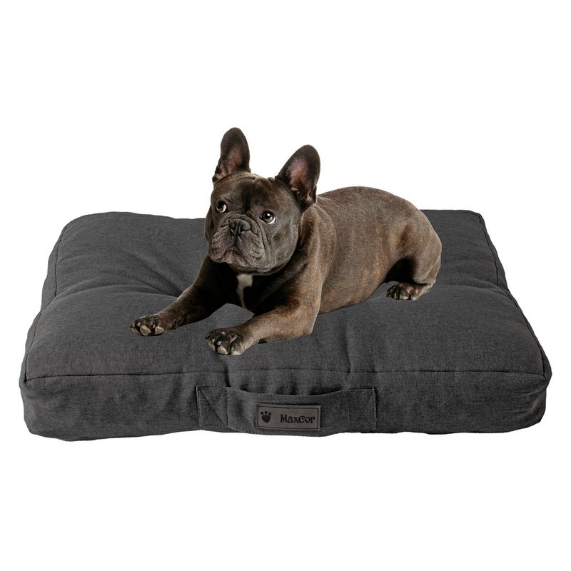 MaxCor Coussin Rectangulaire à Mémoire de Forme pour Chien - Grand Beige