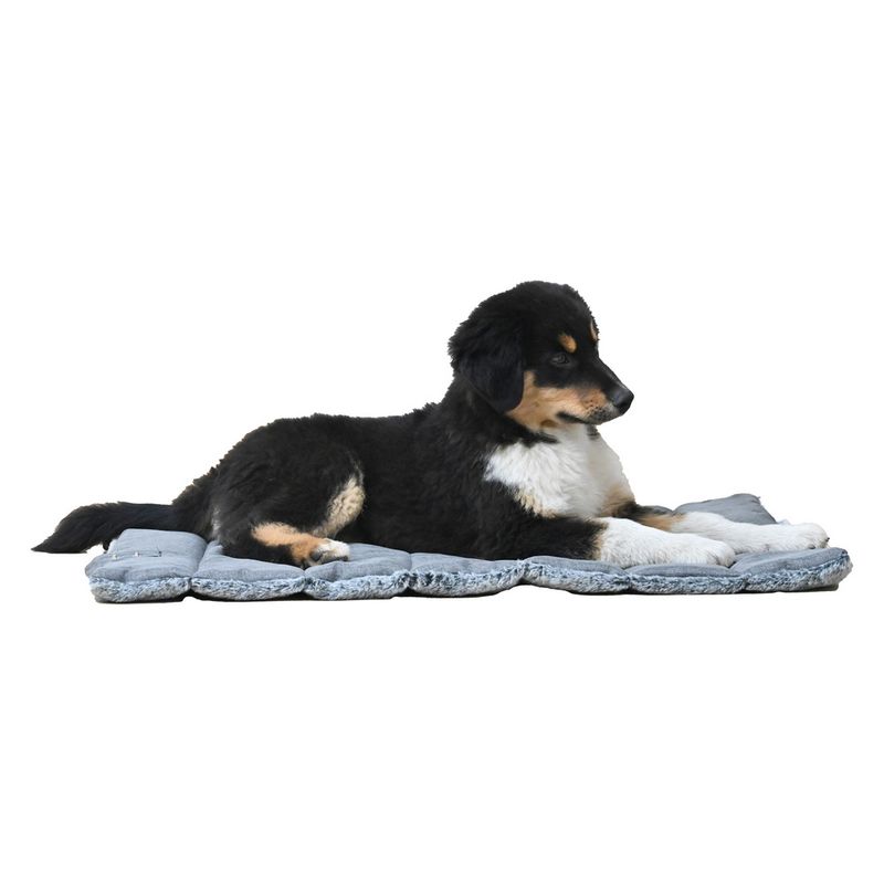 Maxcor Tapis Rectangulaire Chien - Réversible été/hiver - Moyen Anthracite